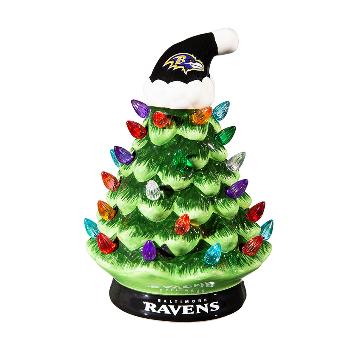8-Inch LED Ceramic Christmas Tree Tabletop Decoration