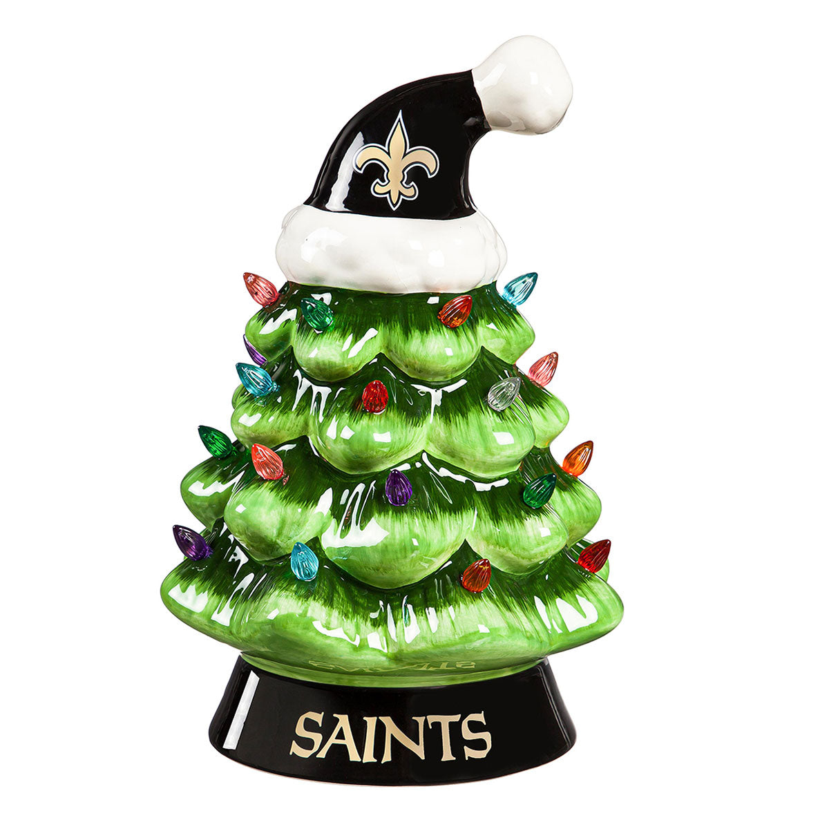 8-Inch LED Ceramic Christmas Tree Tabletop Decoration