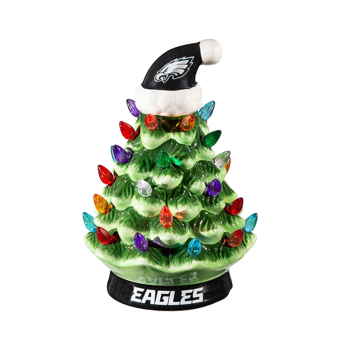 8-Inch LED Ceramic Christmas Tree Tabletop Decoration