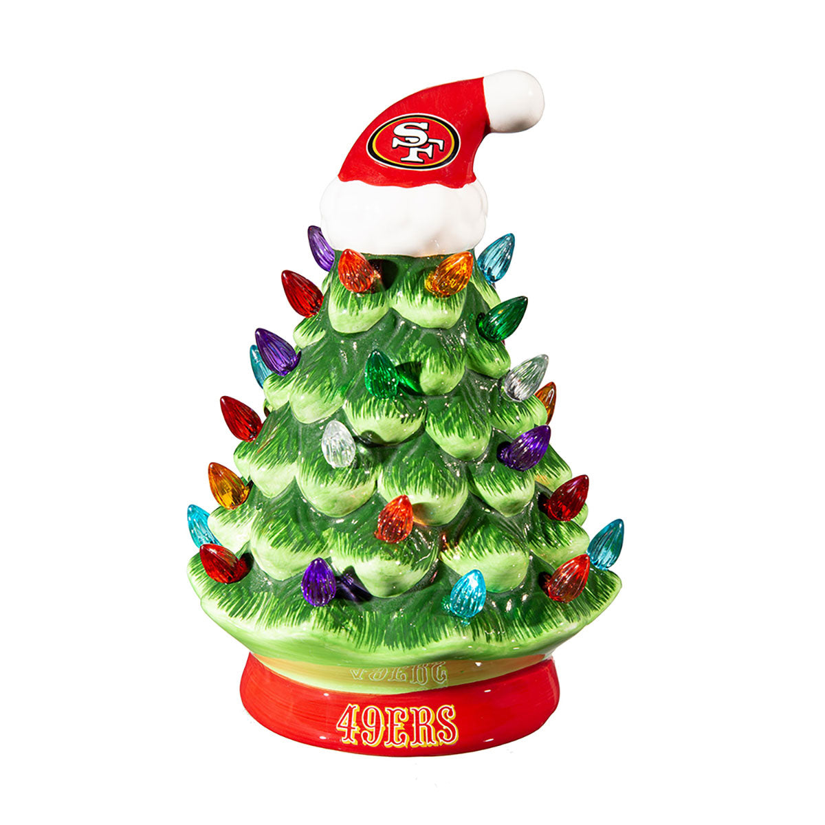 8-Inch LED Ceramic Christmas Tree Tabletop Decoration