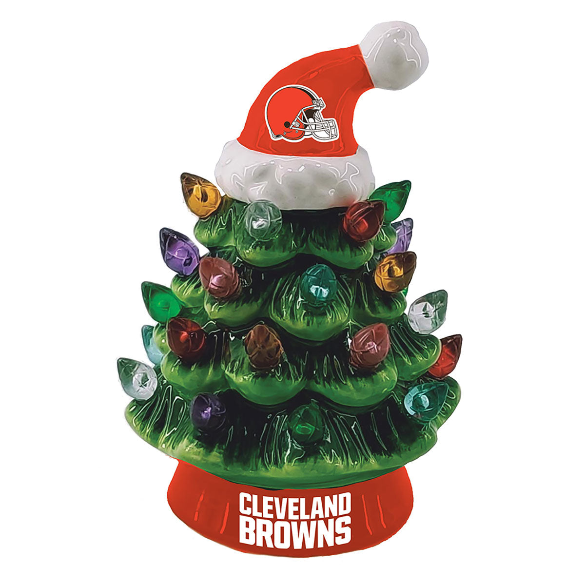 8-Inch LED Ceramic Christmas Tree Tabletop Decoration