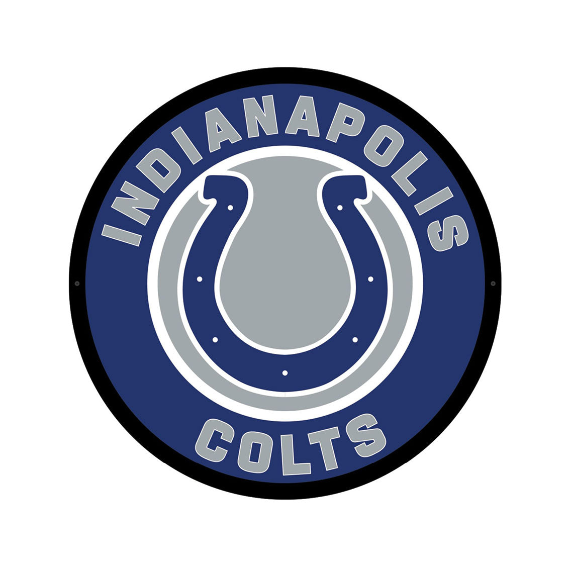 NFL Hintergrundbeleuchtetes, rundes Wand-Schild mit Vollkantenbeleuchtung