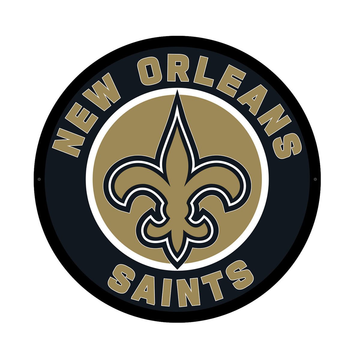 NFL Hintergrundbeleuchtetes, rundes Wand-Schild mit Vollkantenbeleuchtung