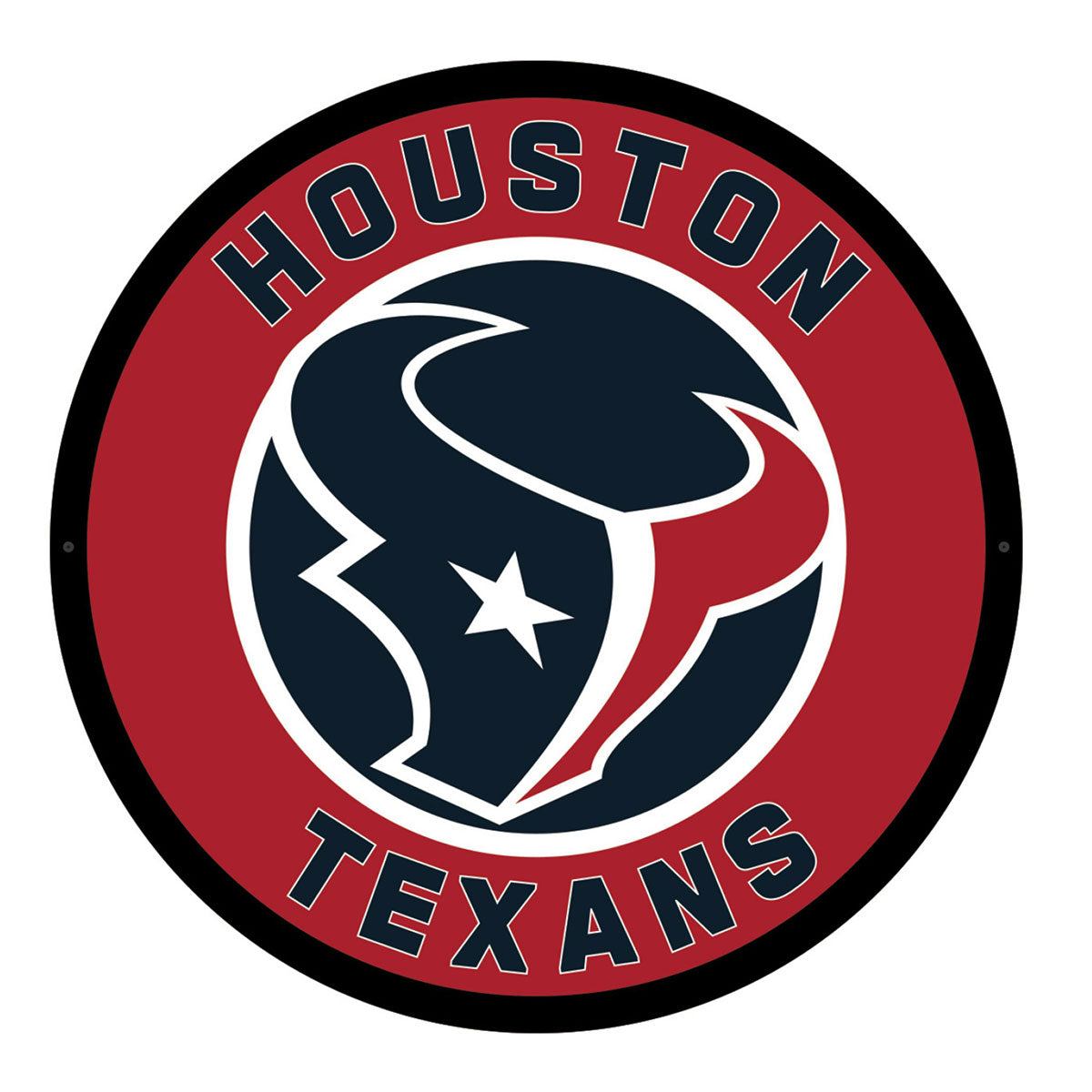 NFL Hintergrundbeleuchtetes, rundes Wand-Schild mit Vollkantenbeleuchtung