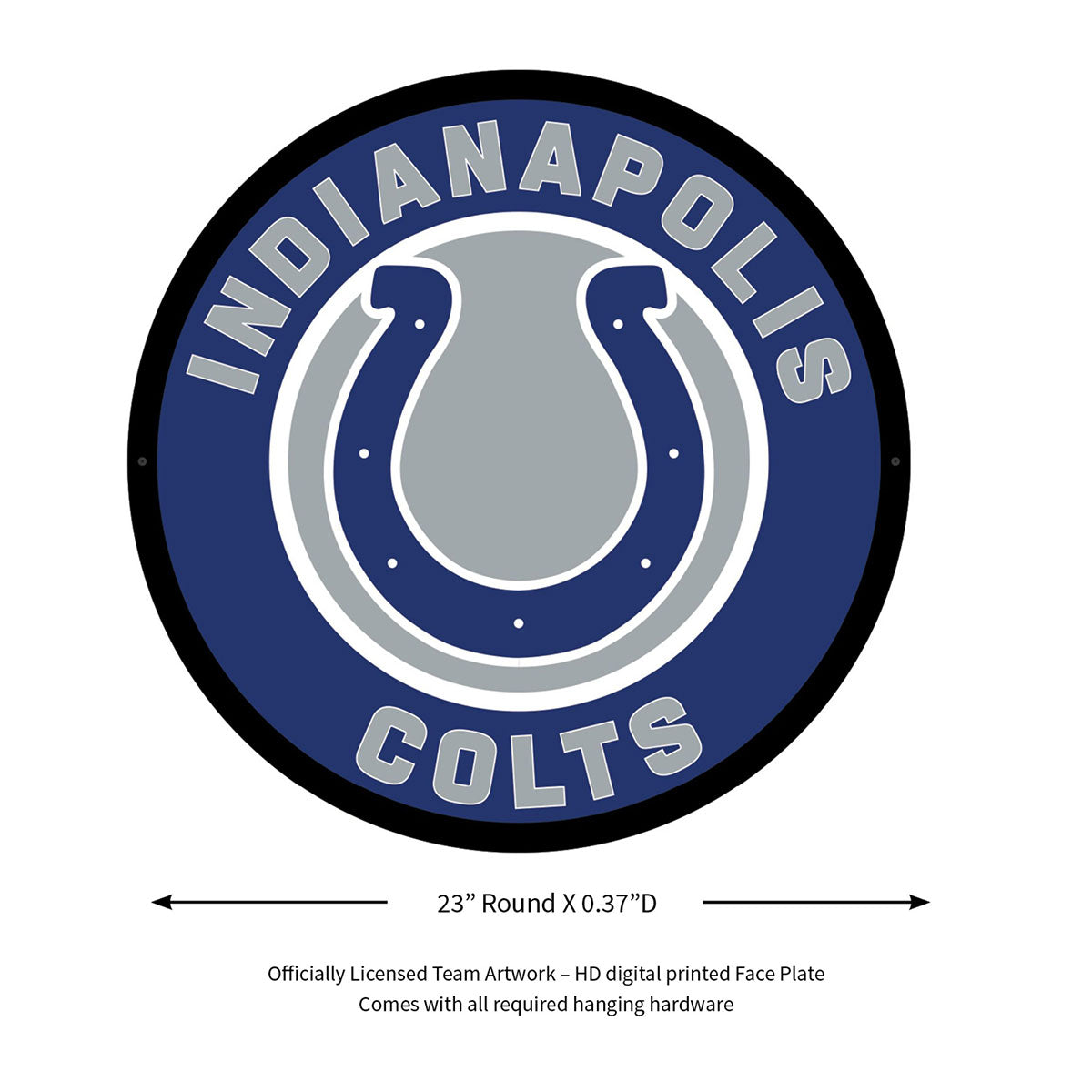 NFL Hintergrundbeleuchtetes, rundes Wand-Schild mit Vollkantenbeleuchtung