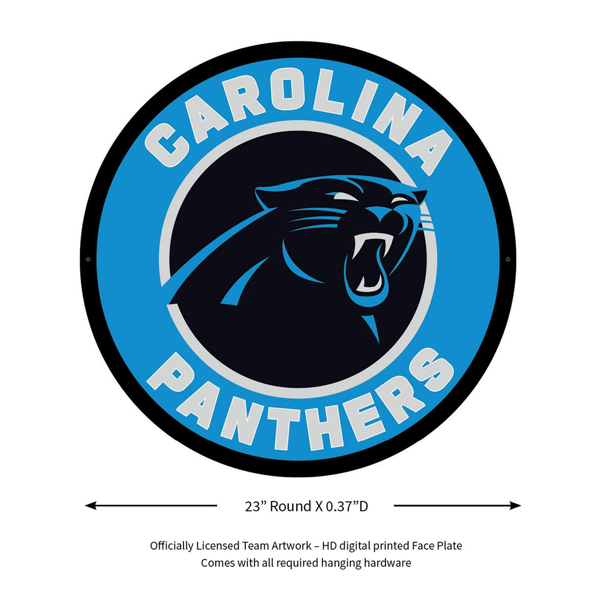NFL Hintergrundbeleuchtetes, rundes Wand-Schild mit Vollkantenbeleuchtung