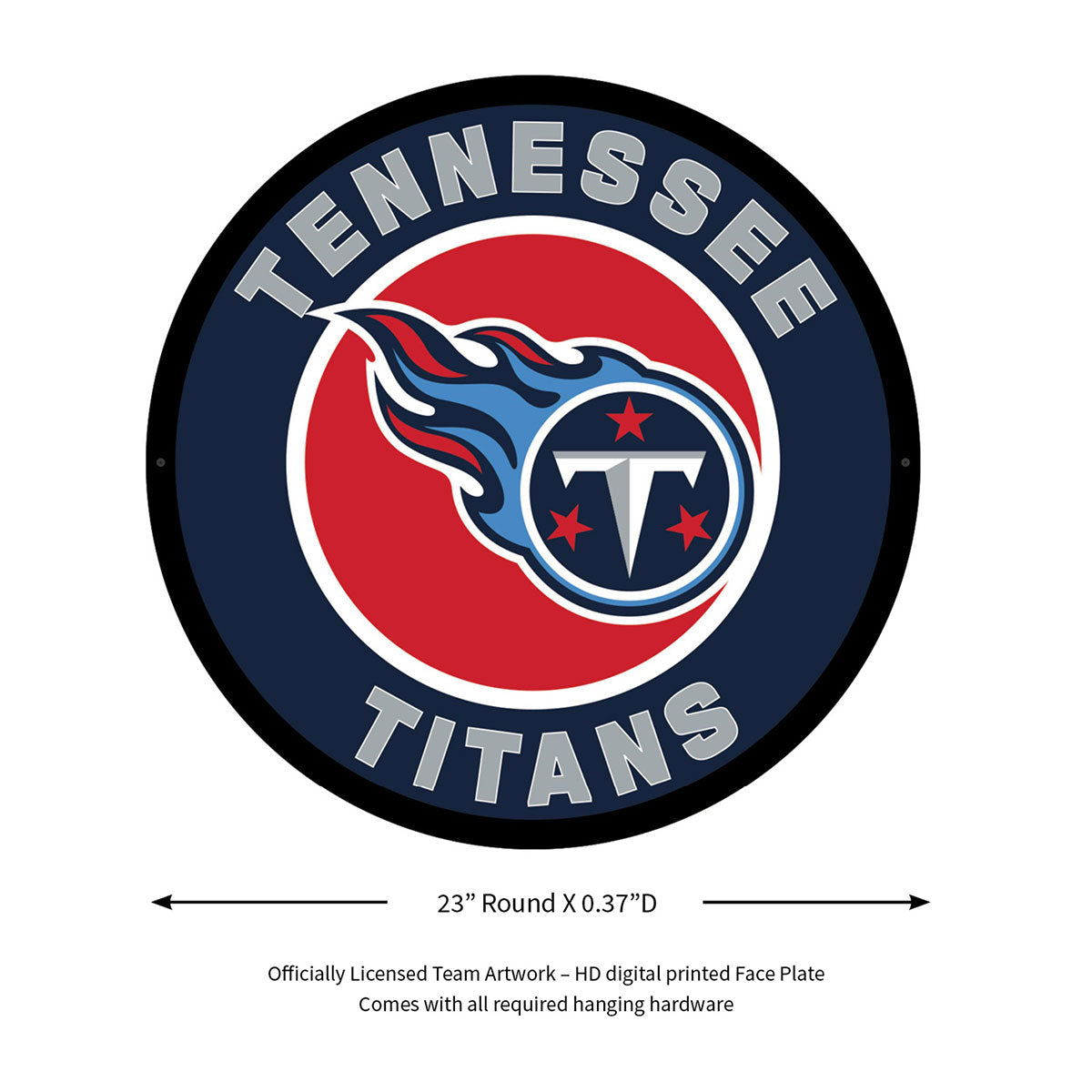 NFL Hintergrundbeleuchtetes, rundes Wand-Schild mit Vollkantenbeleuchtung