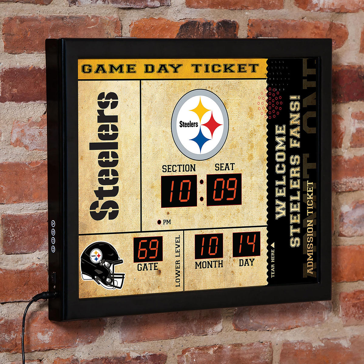 NFL Gameday Ticket Wandklok en Speaker