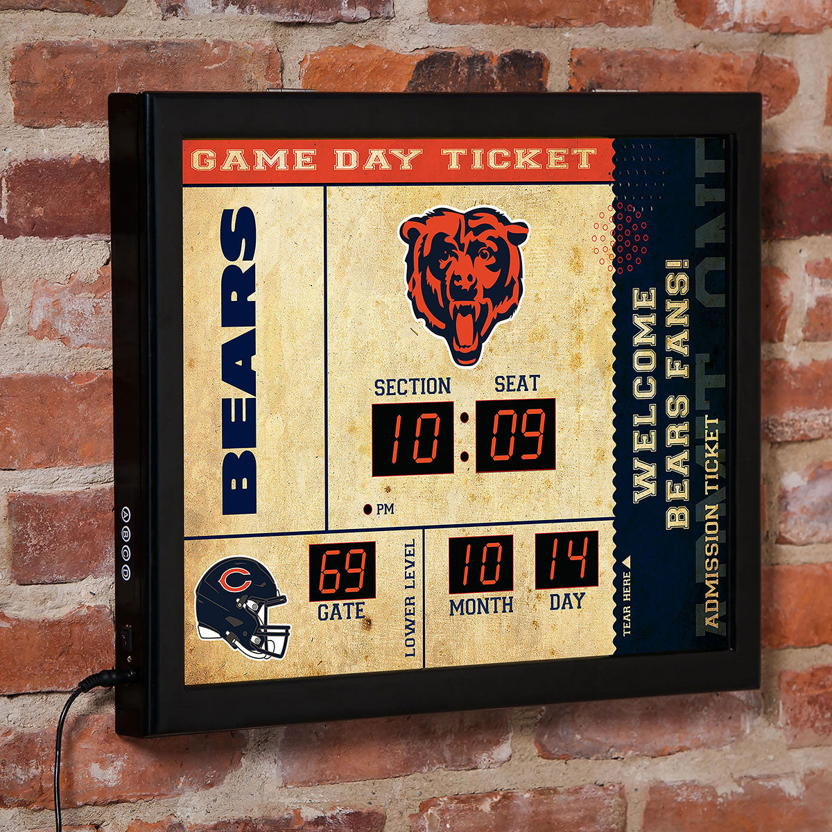 NFL Gameday Ticket Wandklok en Speaker