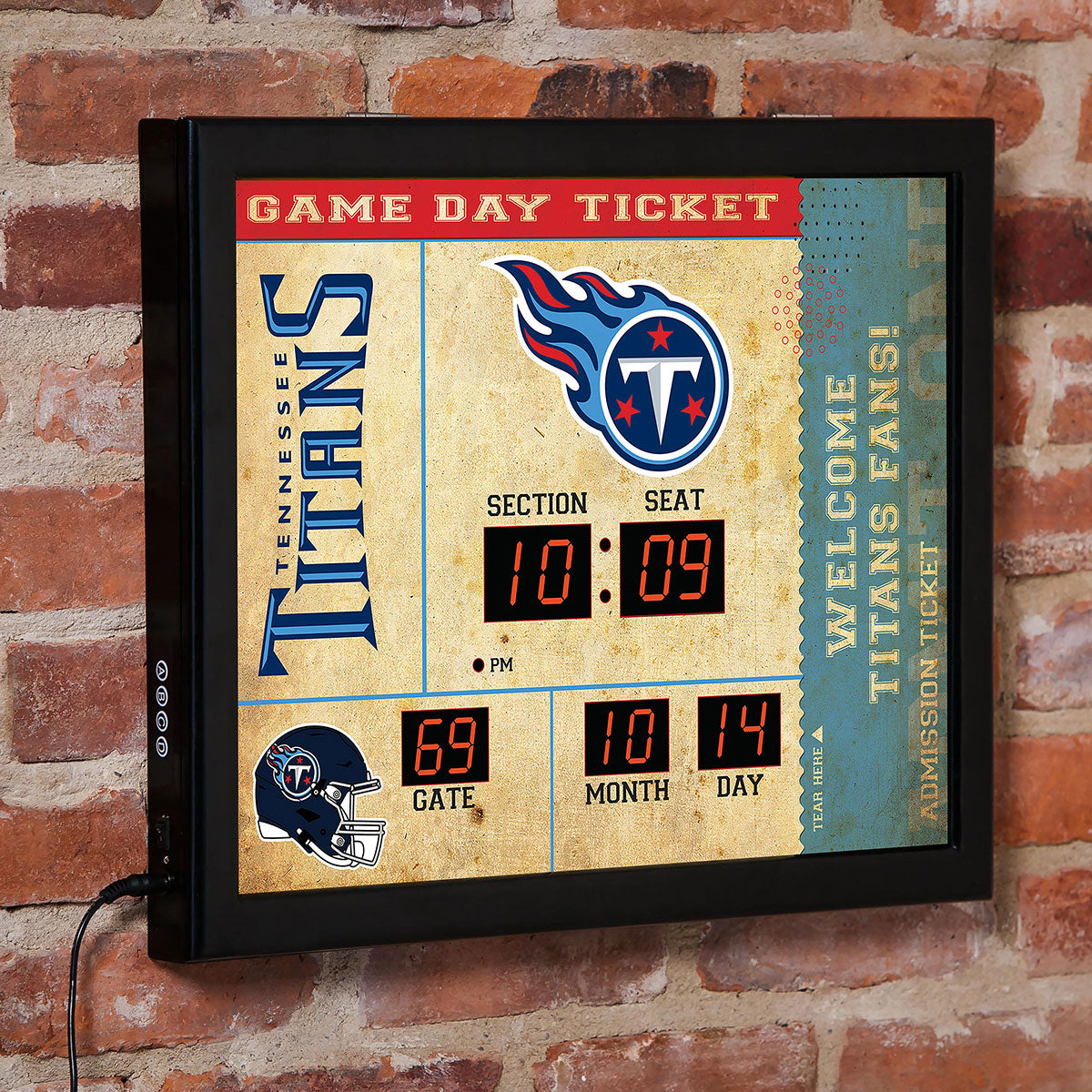 NFL Gameday Ticket Wandklok en Speaker