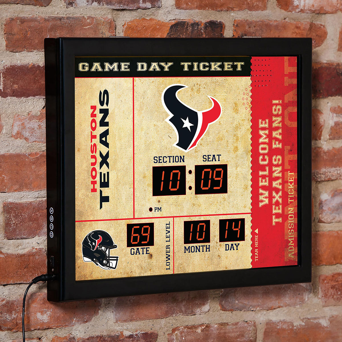 NFL Gameday Ticket Wandklok en Speaker