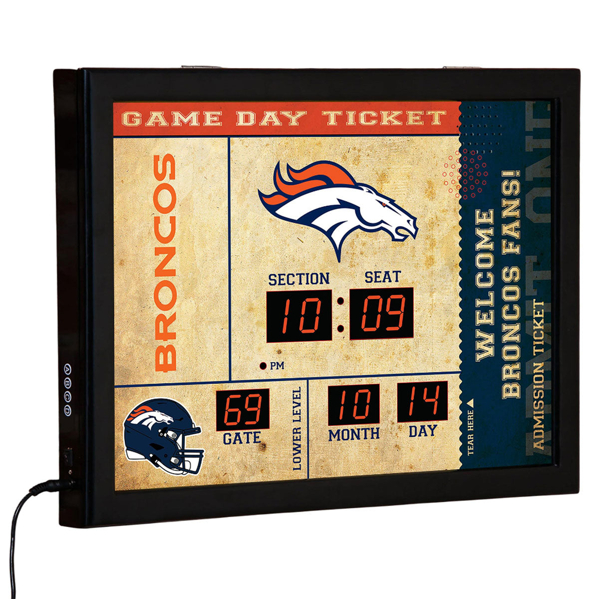 NFL Gameday Ticket Wandklok en Speaker