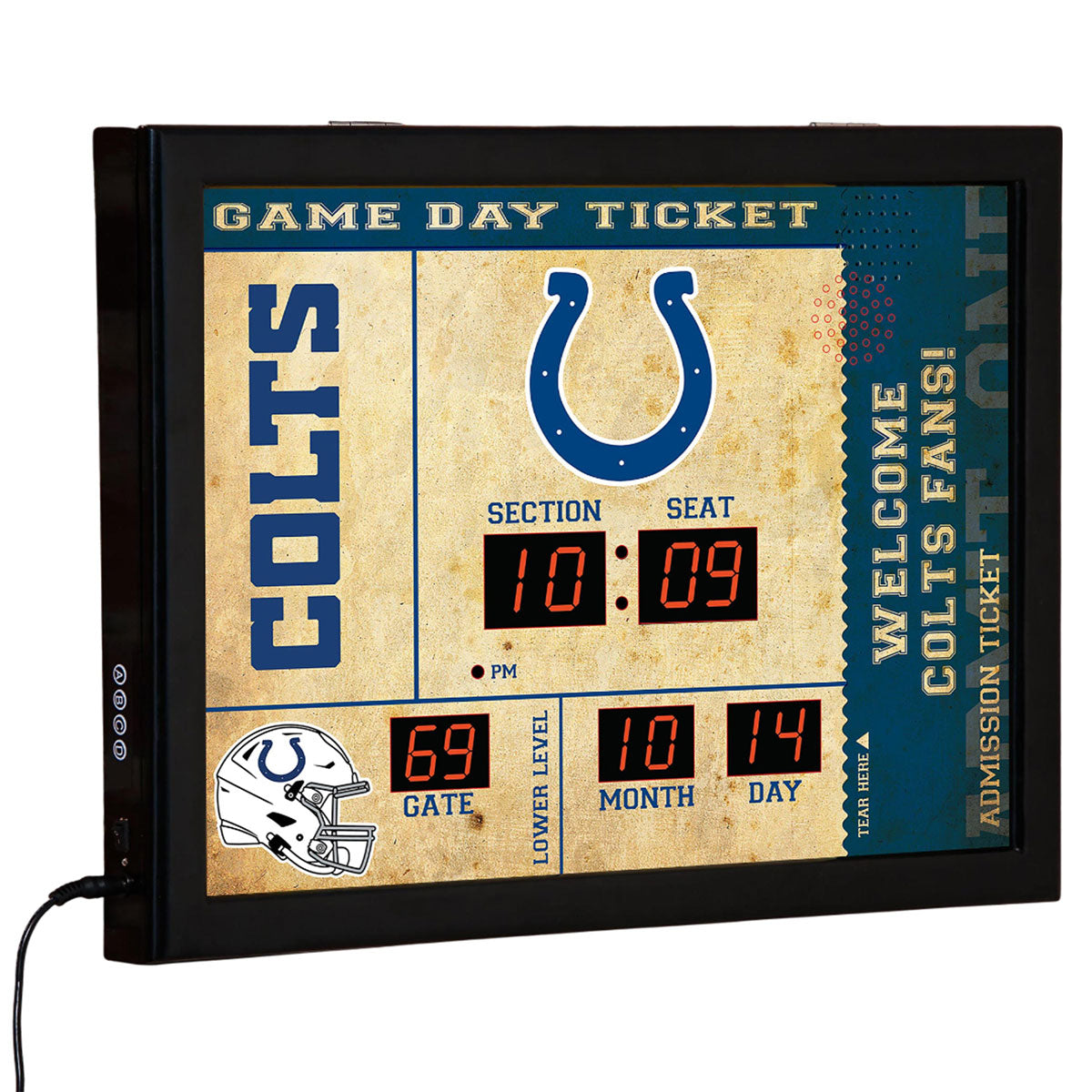 NFL Gameday Ticket Wandklok en Speaker