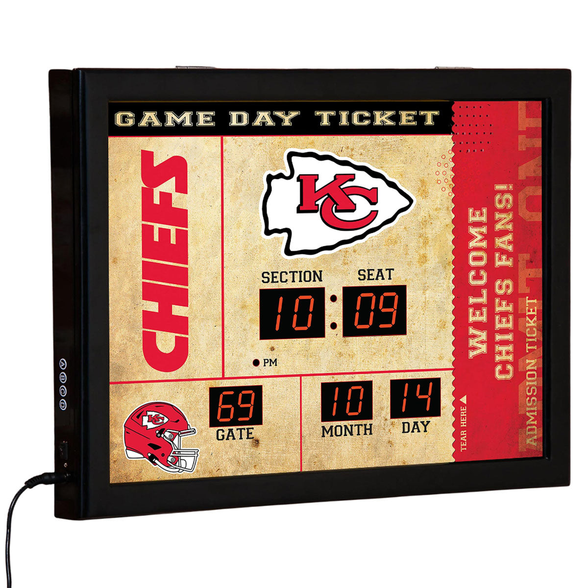NFL Gameday Ticket Wandklok en Speaker