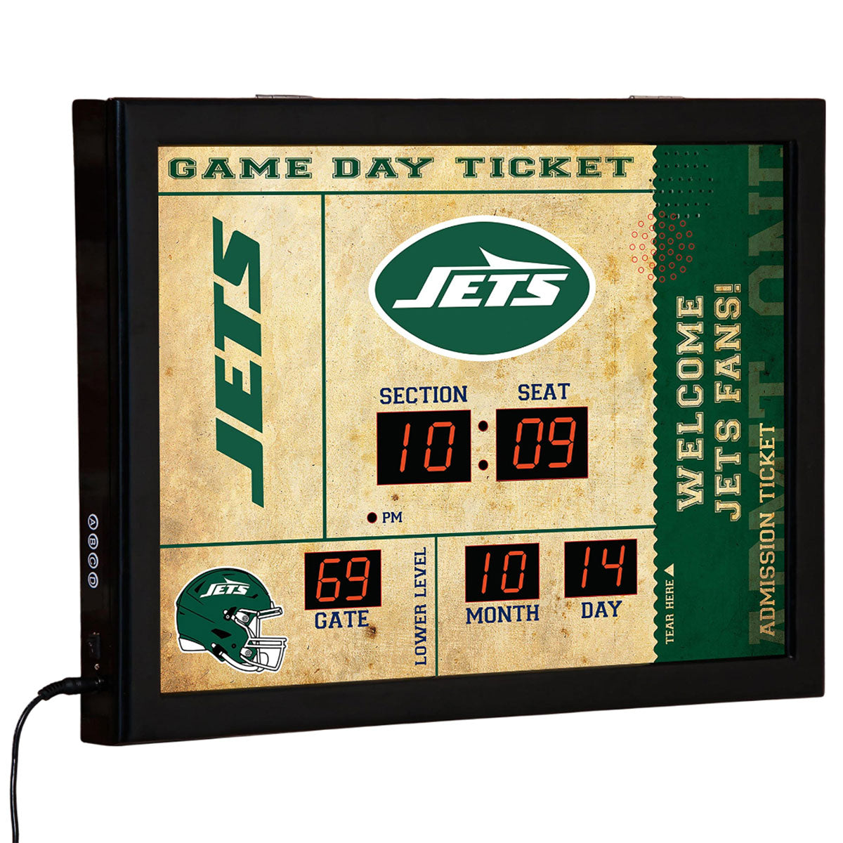 NFL Gameday Ticket Wandklok en Speaker
