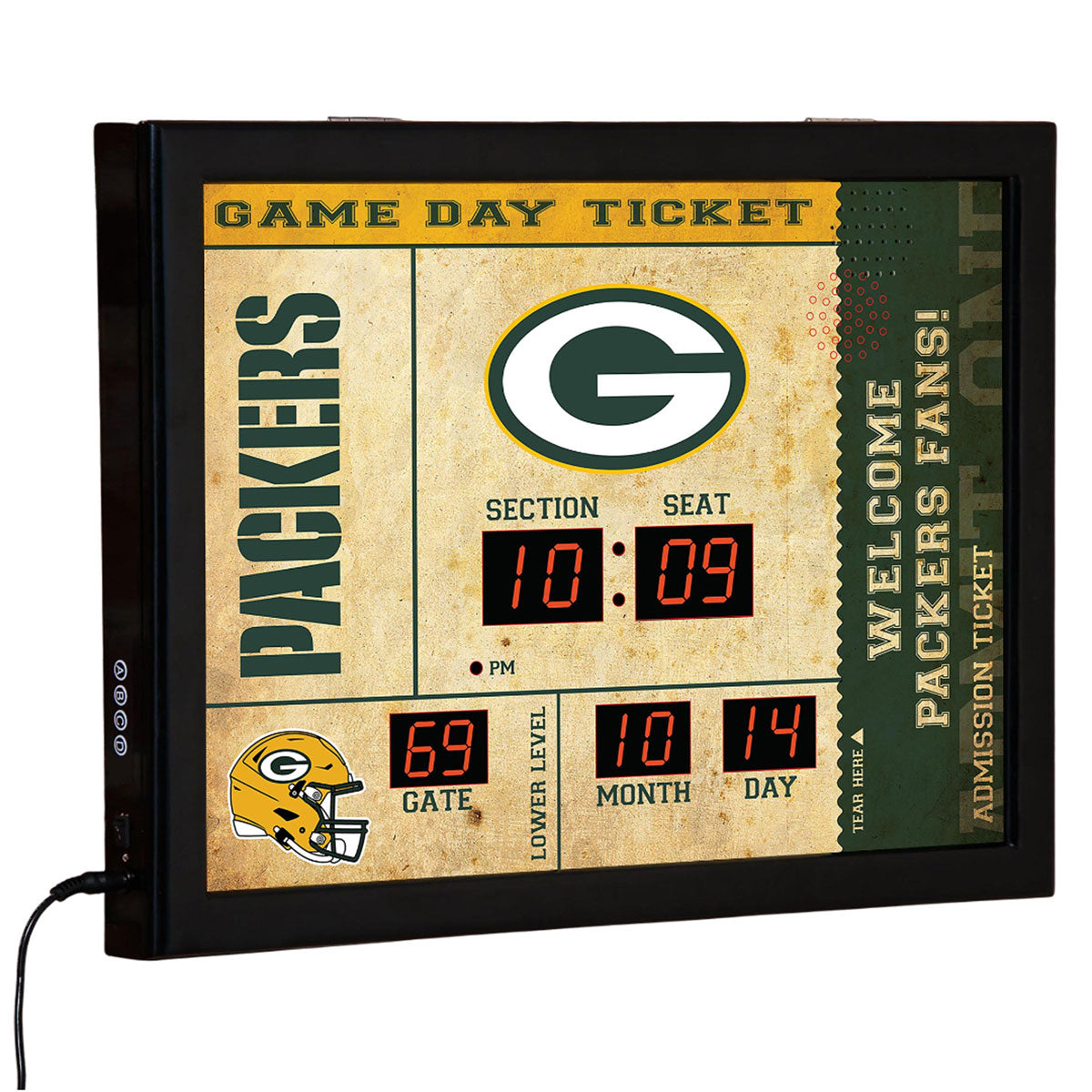 NFL Gameday Ticket Wandklok en Speaker