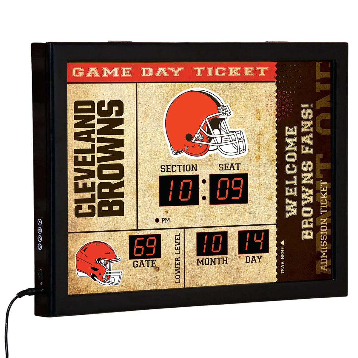 NFL Gameday Ticket Wandklok en Speaker