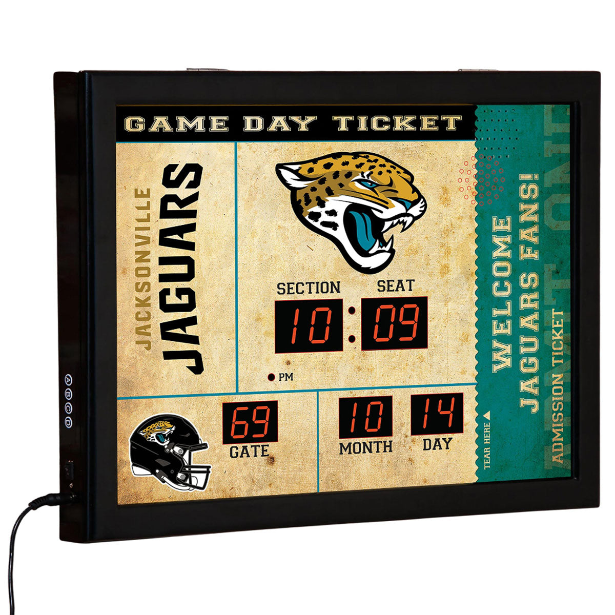 NFL Gameday Ticket Wandklok en Speaker
