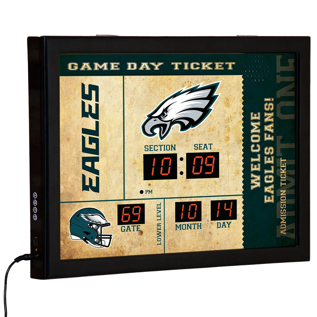 NFL Gameday Ticket Wandklok en Speaker