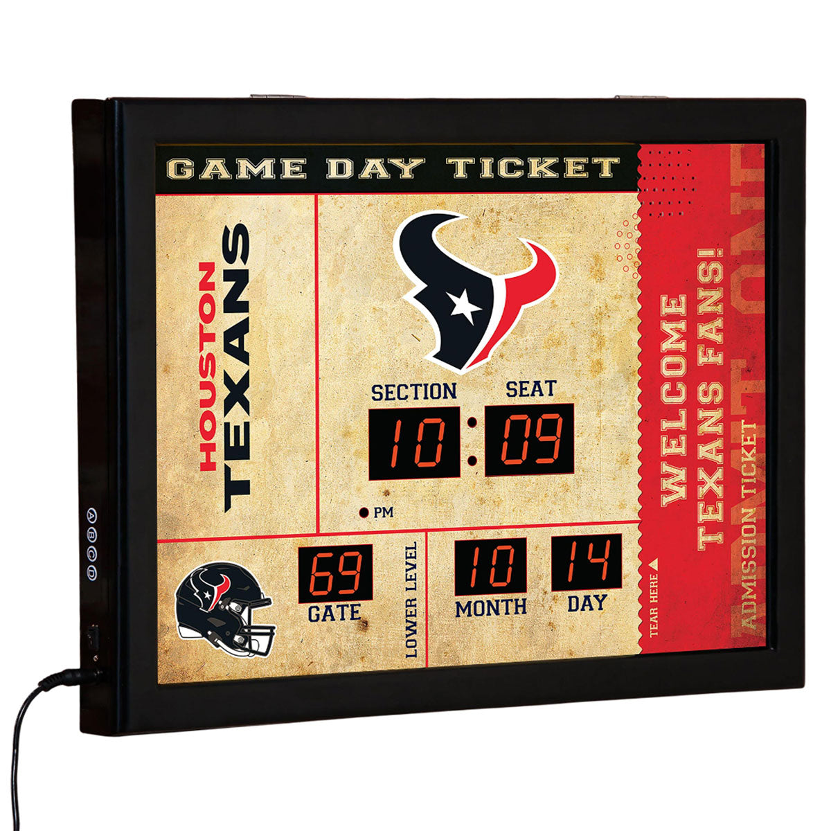 NFL Gameday Ticket Wandklok en Speaker