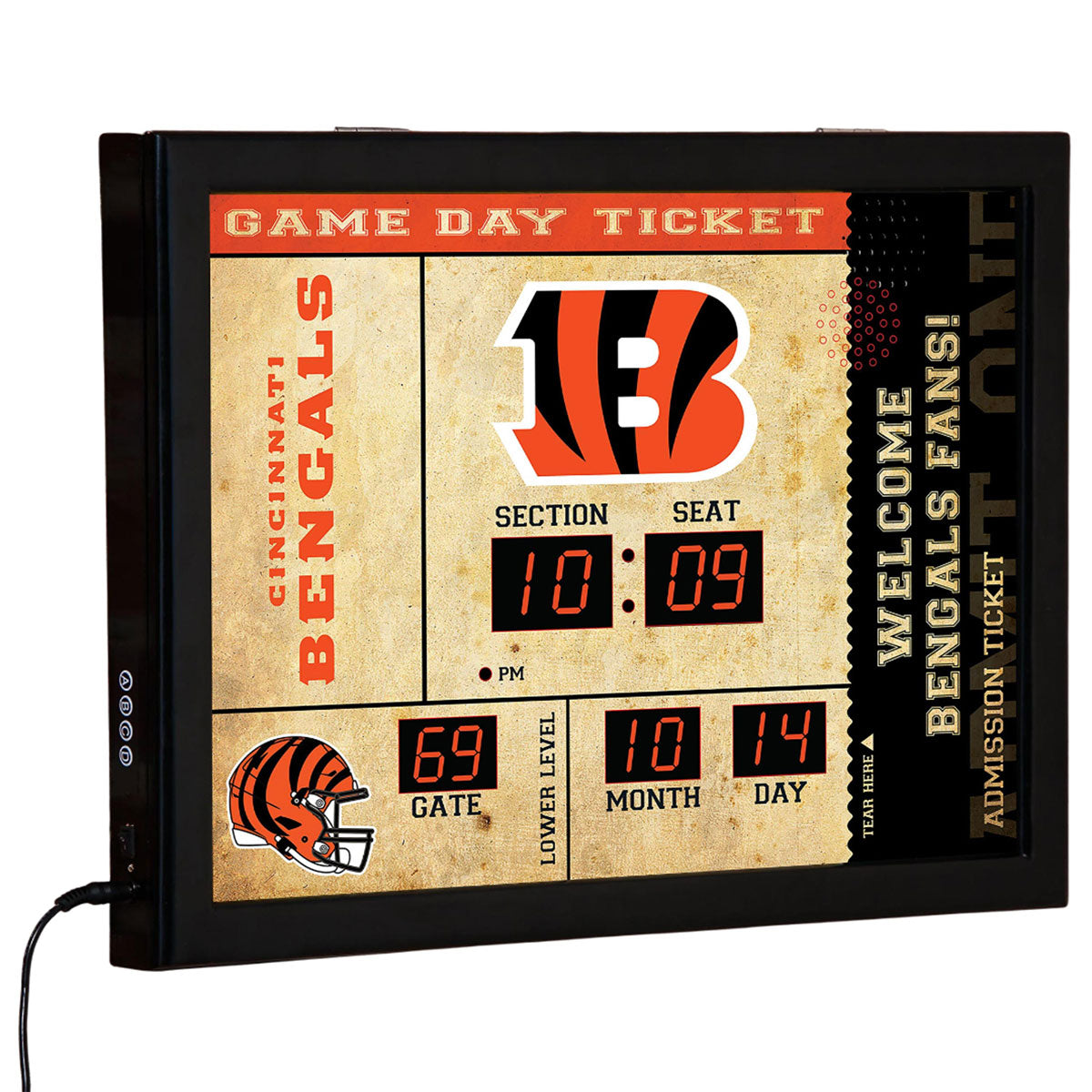 NFL Gameday Ticket Wandklok en Speaker