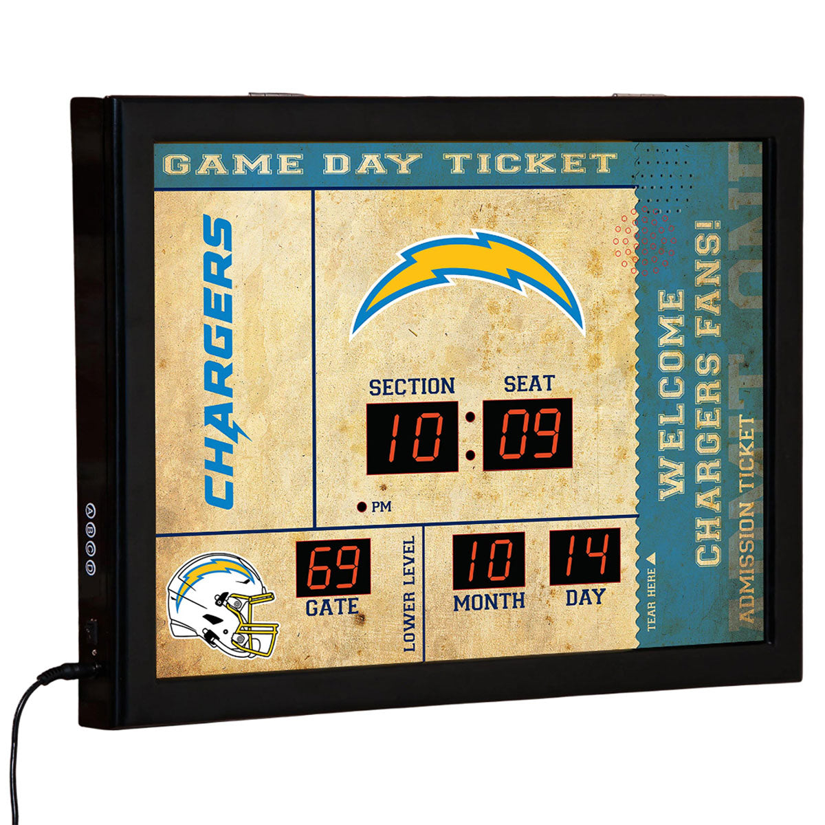 NFL Gameday Ticket Wandklok en Speaker