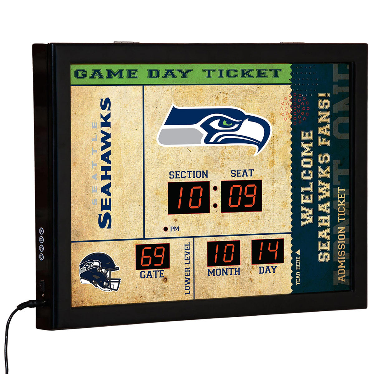 NFL Gameday Ticket Wandklok en Speaker