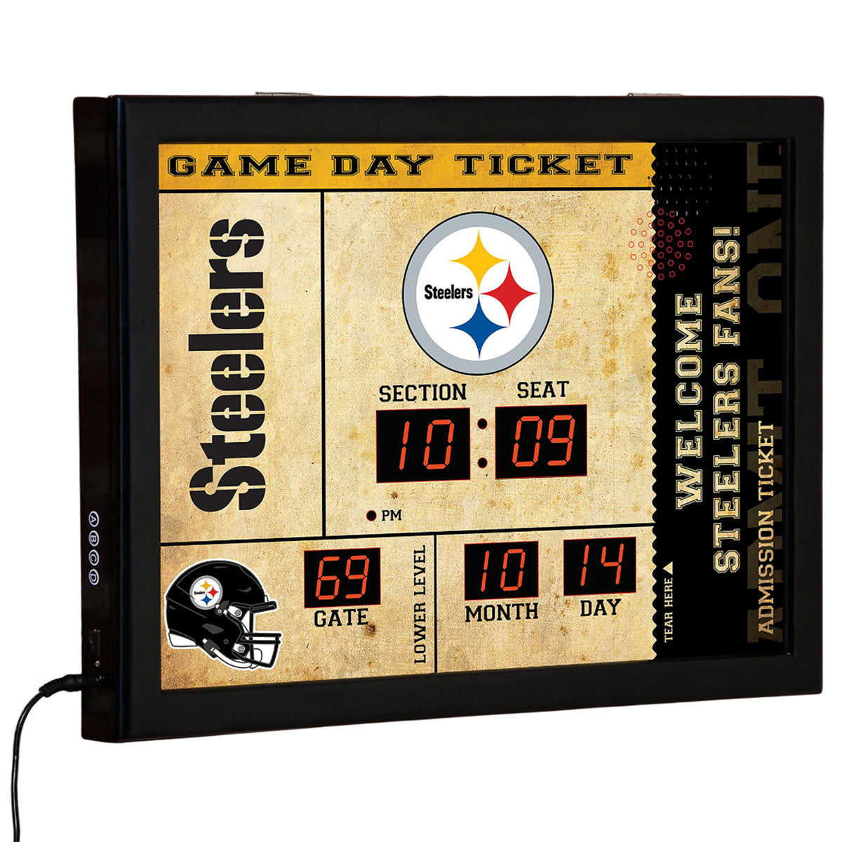 NFL Gameday Ticket Wandklok en Speaker