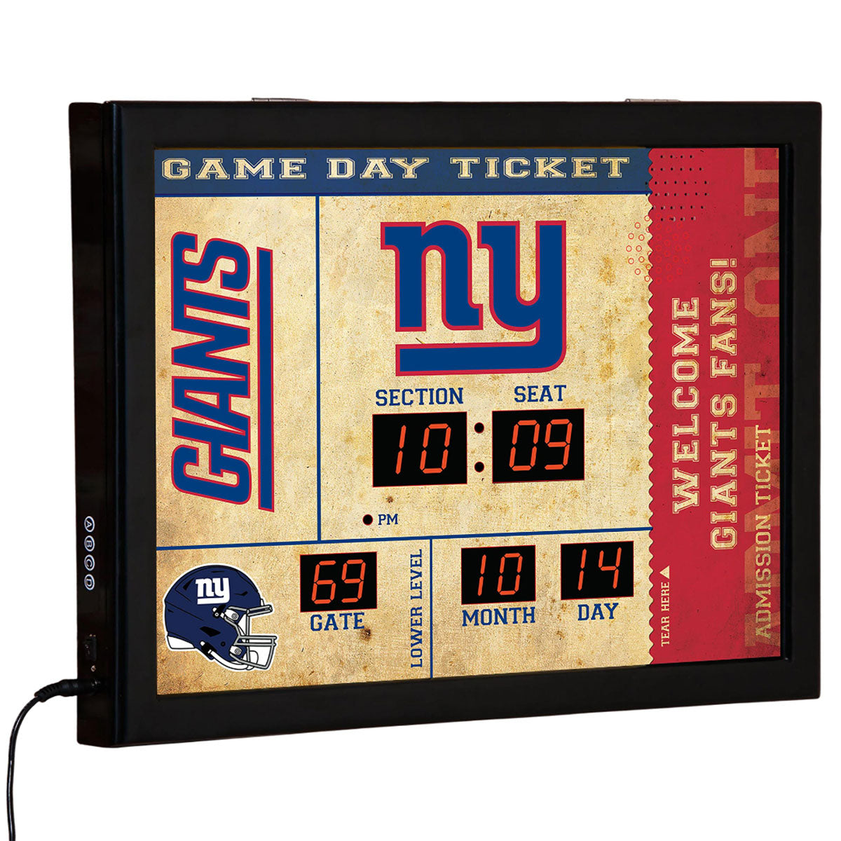 NFL Gameday Ticket Wandklok en Speaker