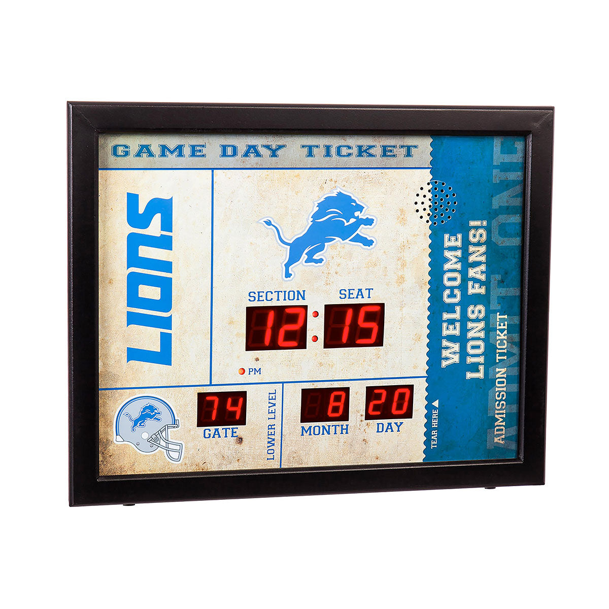 NFL Gameday Ticket Wandklok en Speaker