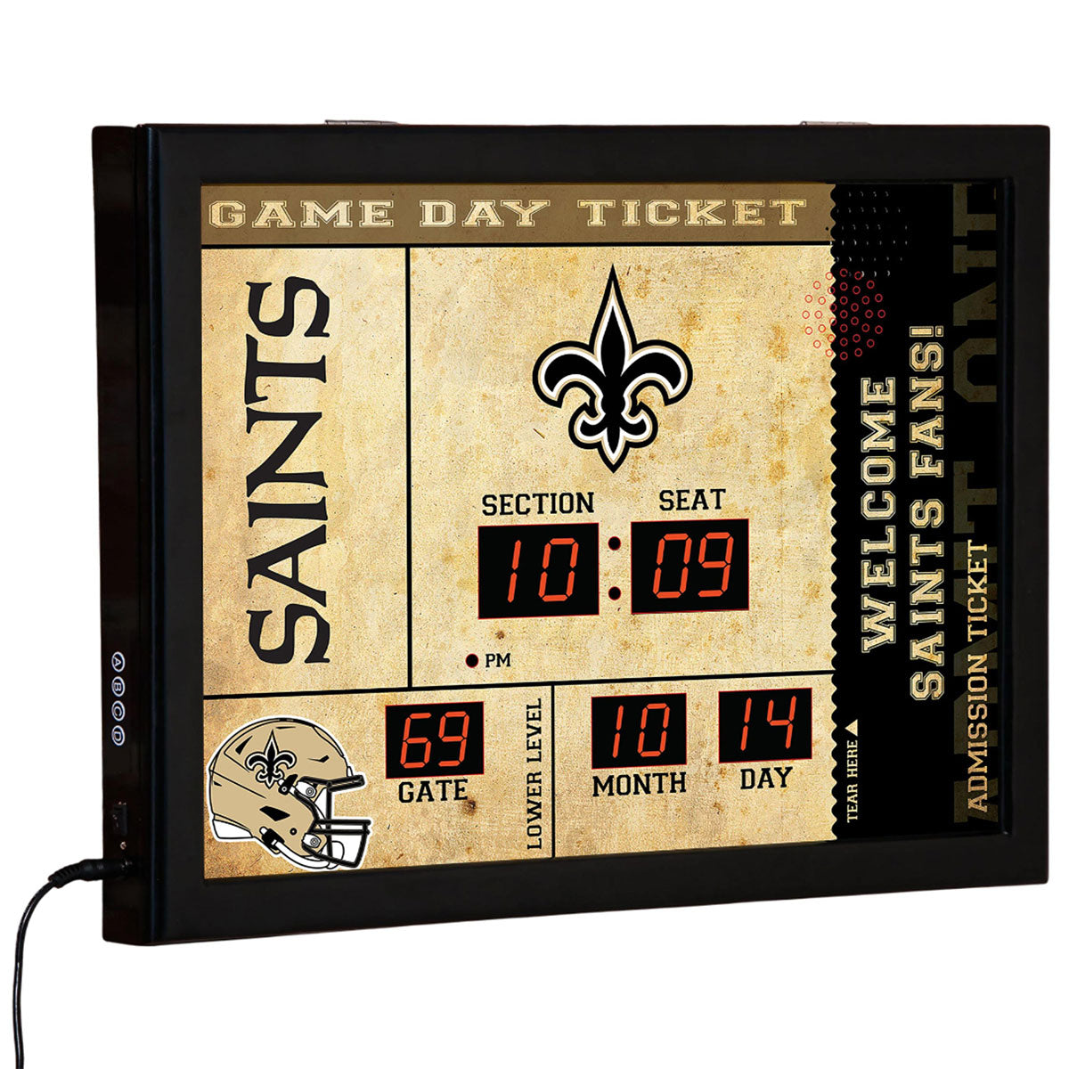 NFL Gameday Ticket Wandklok en Speaker