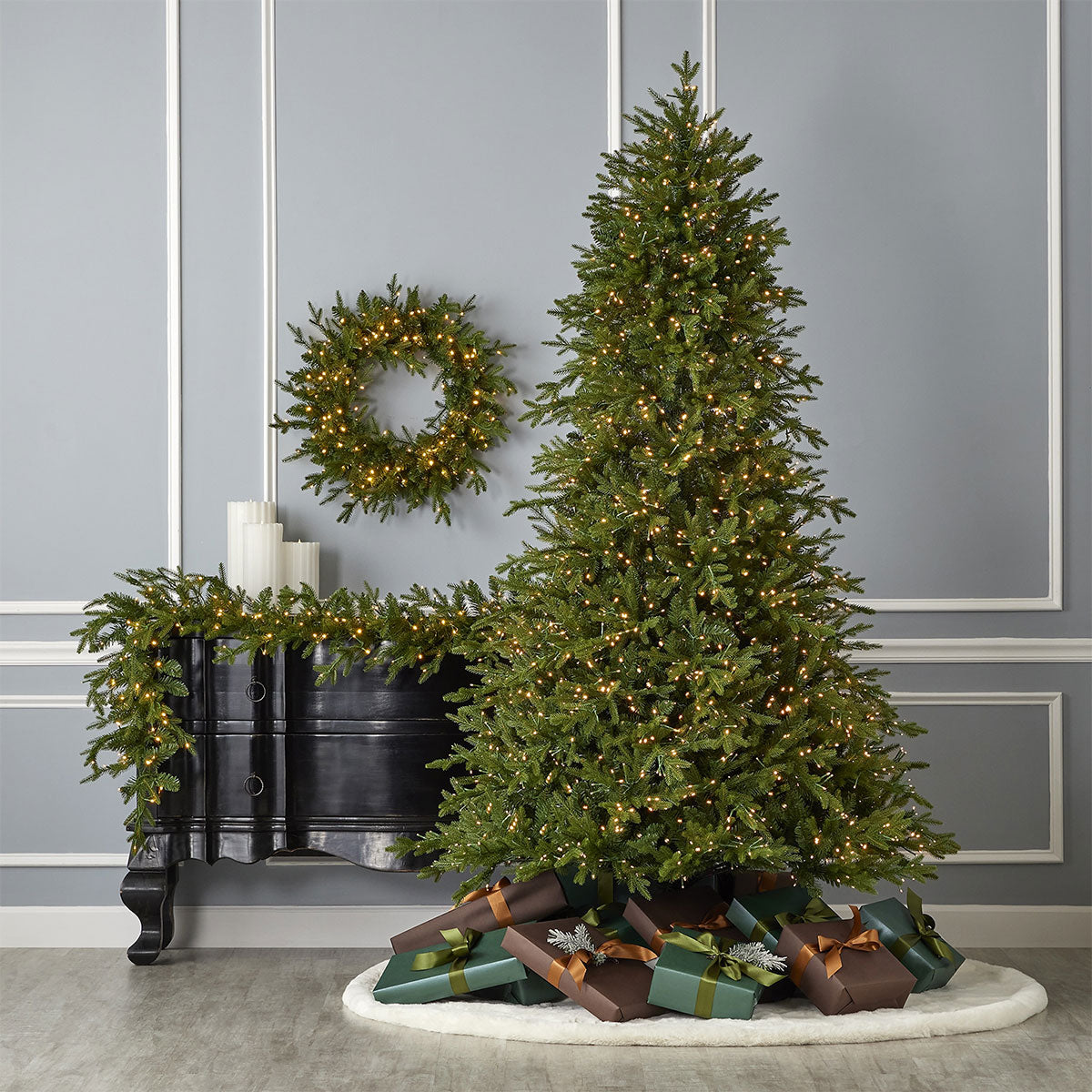 24'' Kiefern-Weihnachtskranz