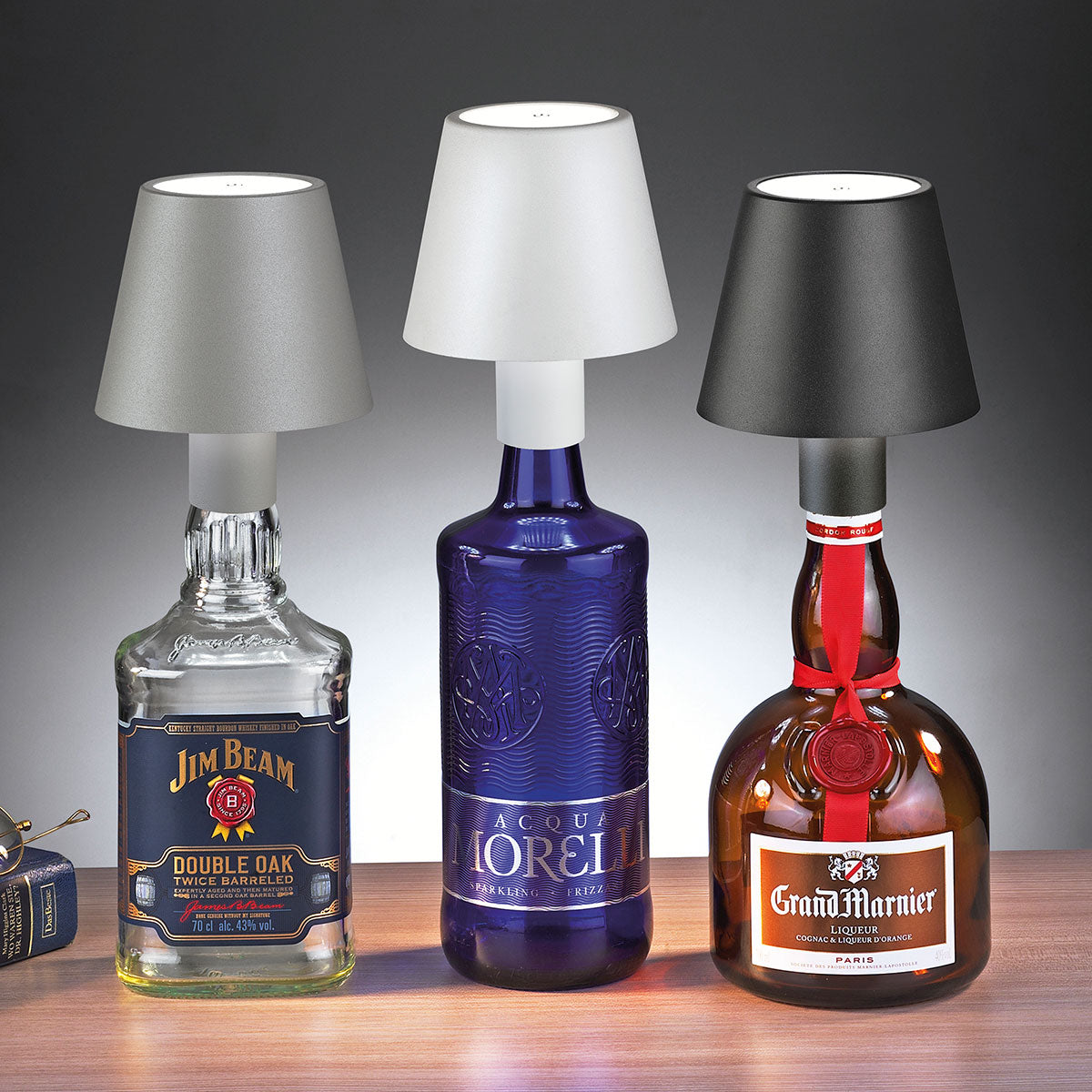 Luz LED inalámbrica para botellas