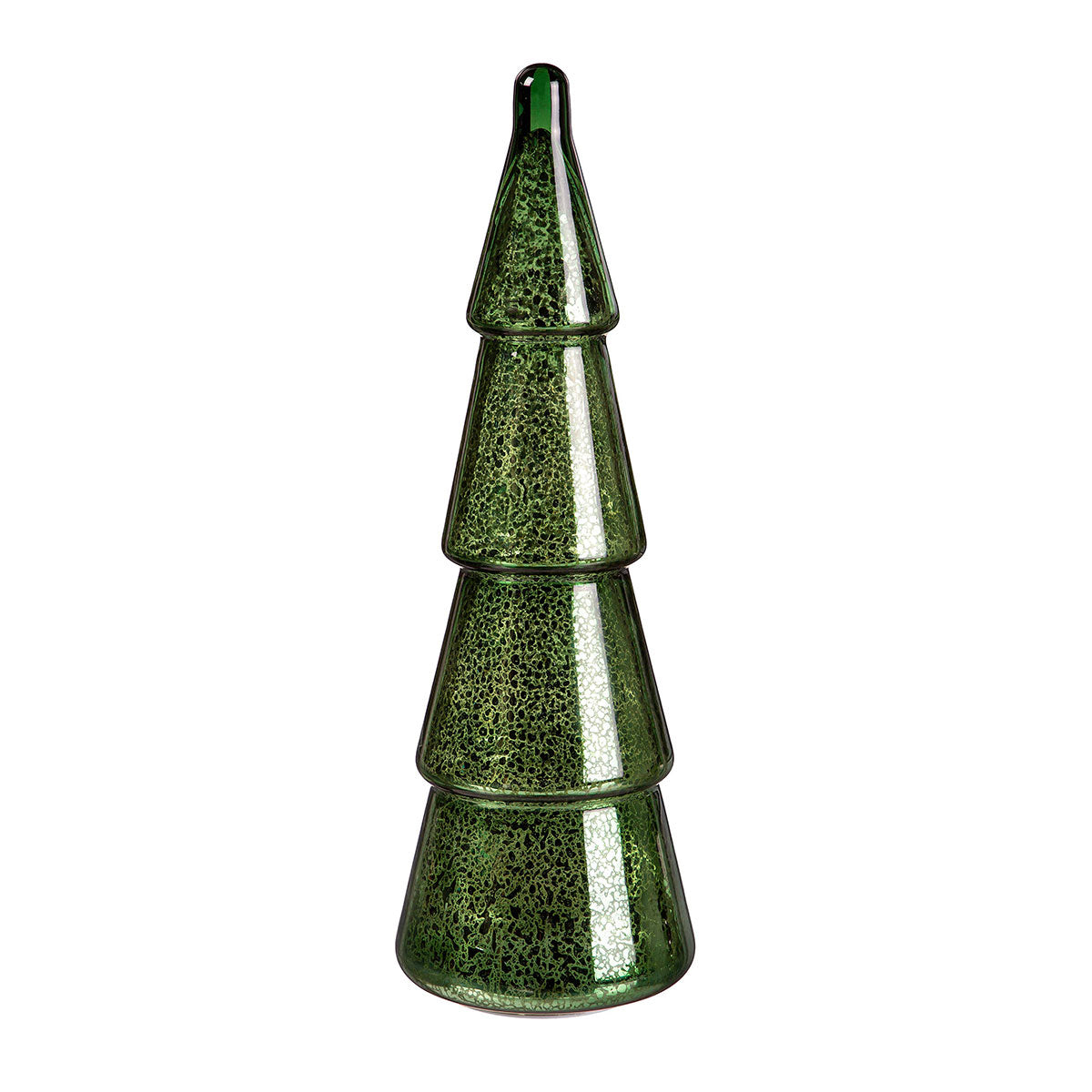 Verlichte kerstbomen in rood & groen (set van 5)