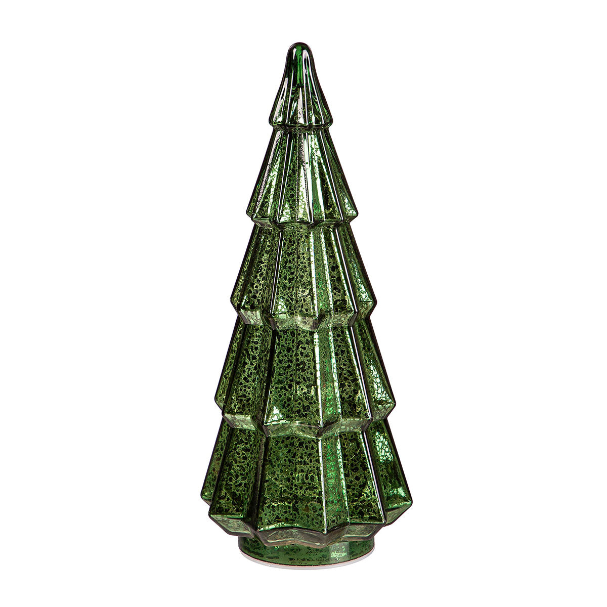 Verlichte kerstbomen in rood & groen (set van 5)