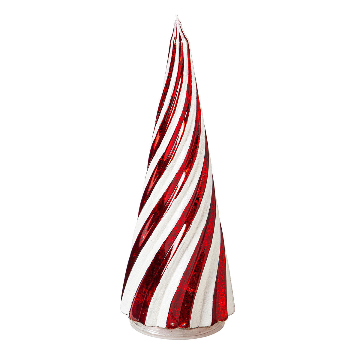 Árboles de Navidad iluminados rojos y blancos (juego de 2)