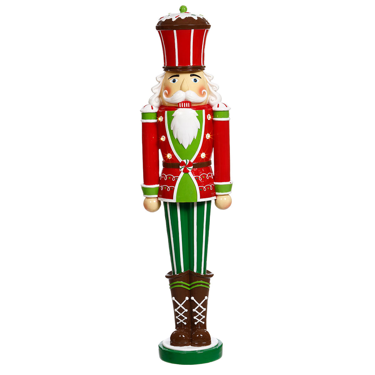 Cascanueces navideño LED de 27 pulgadas