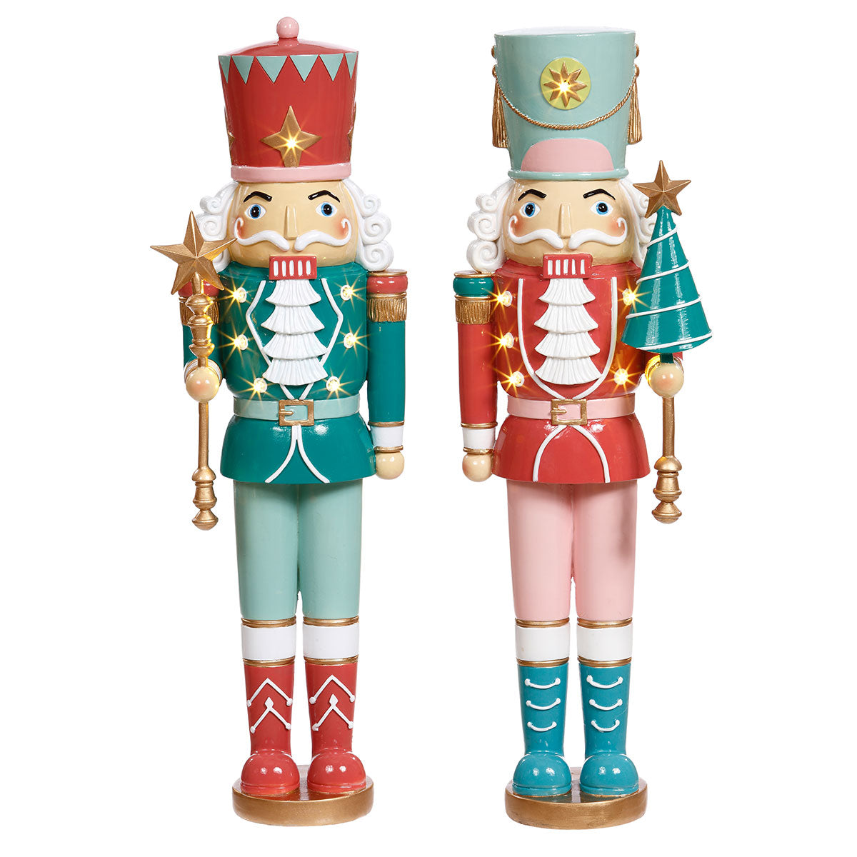 Cascanueces reales LED (juego de 2)
