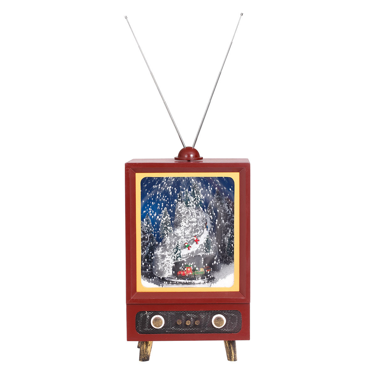 Televisión retro con interferencia