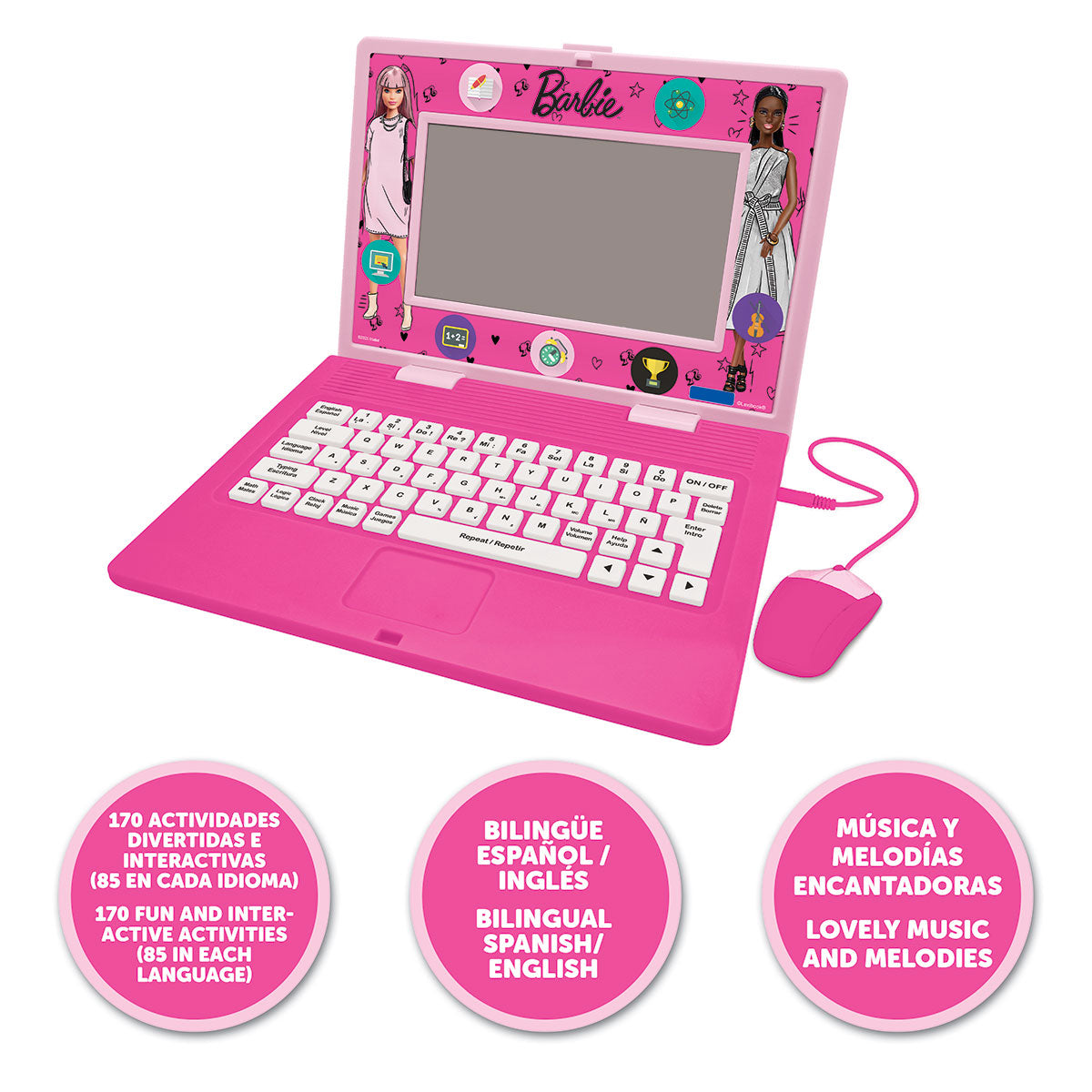 Barbie zweisprachiger, sprechender Lernlaptop