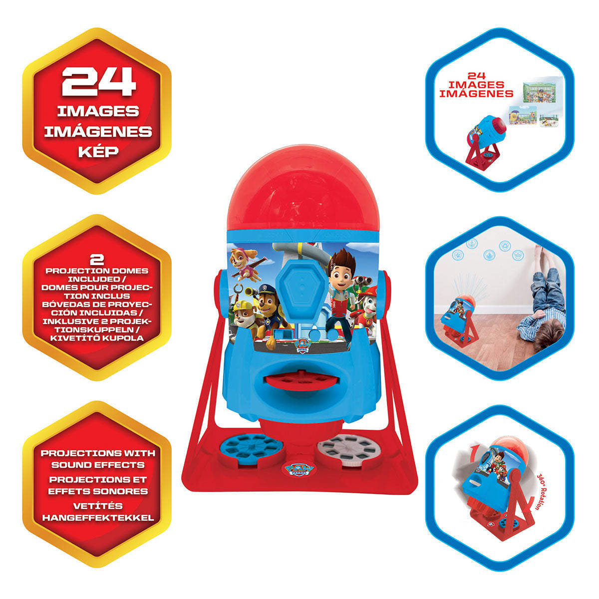 Proyector de Paw Patrol con sonidos