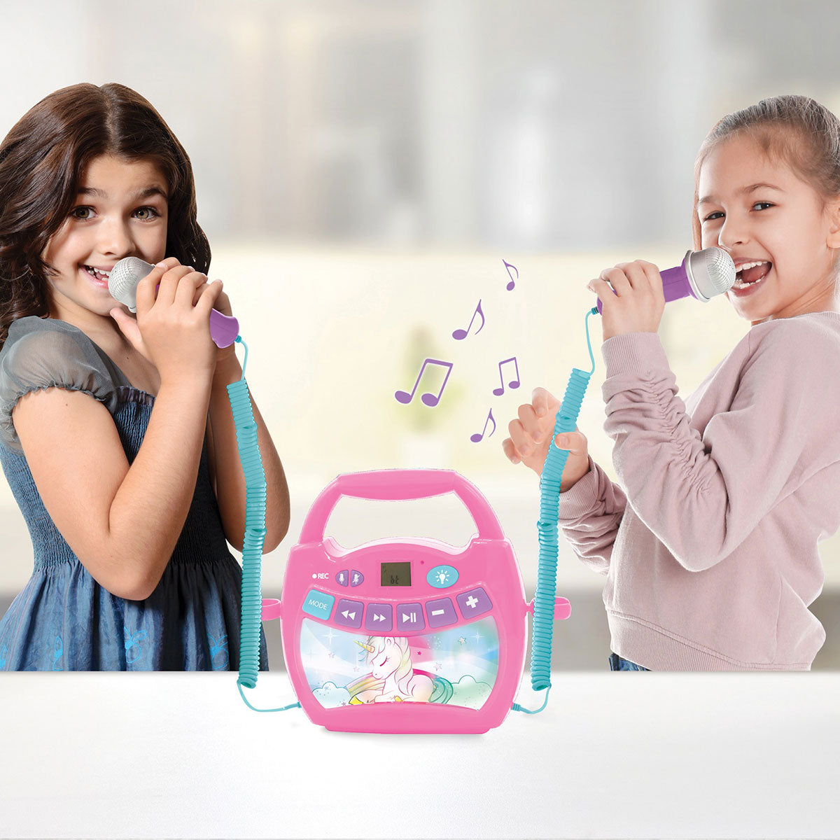Einhorn-Bluetooth-Lautsprecher mit Mikrofonen
