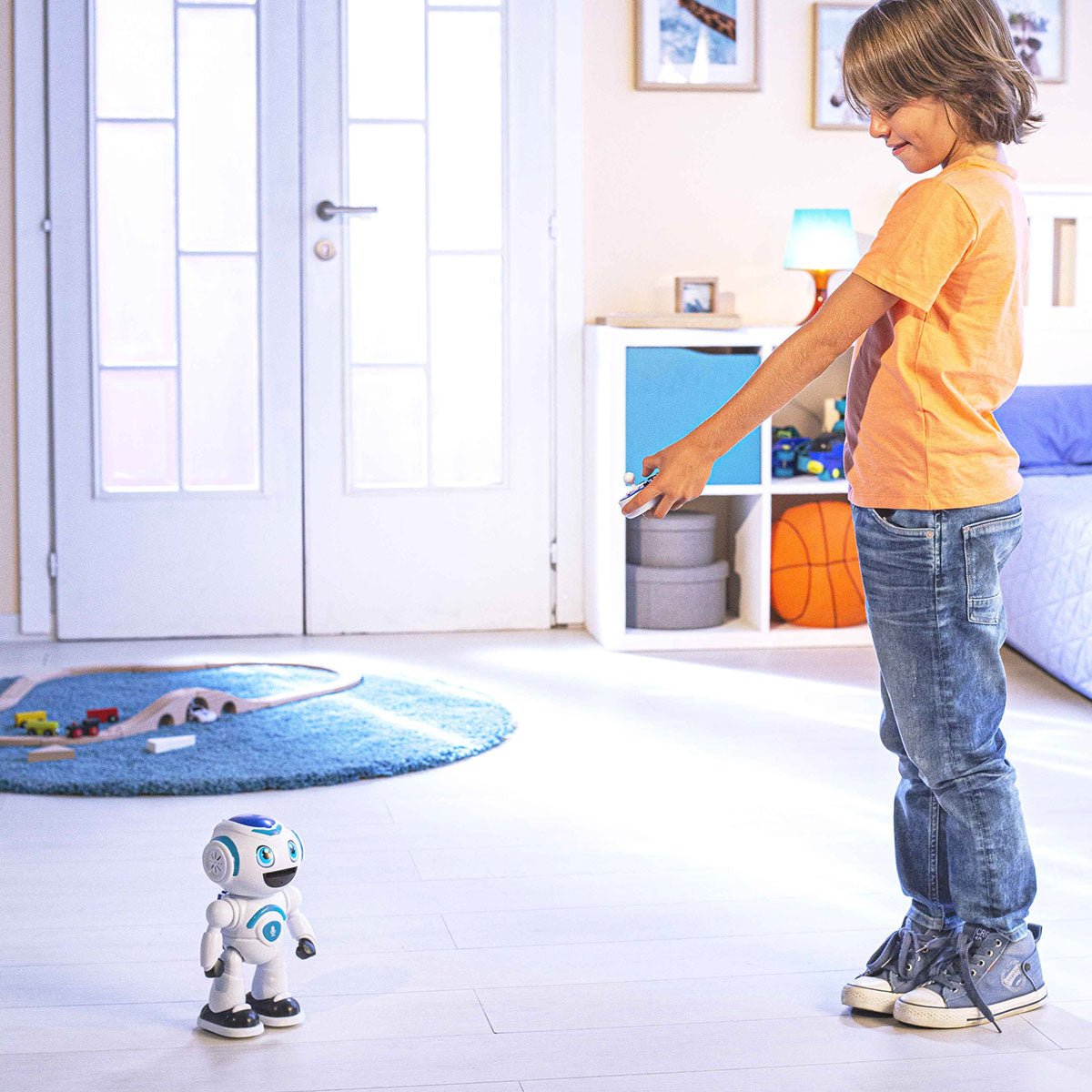 Interactive STEM Robot with Quiz and Games