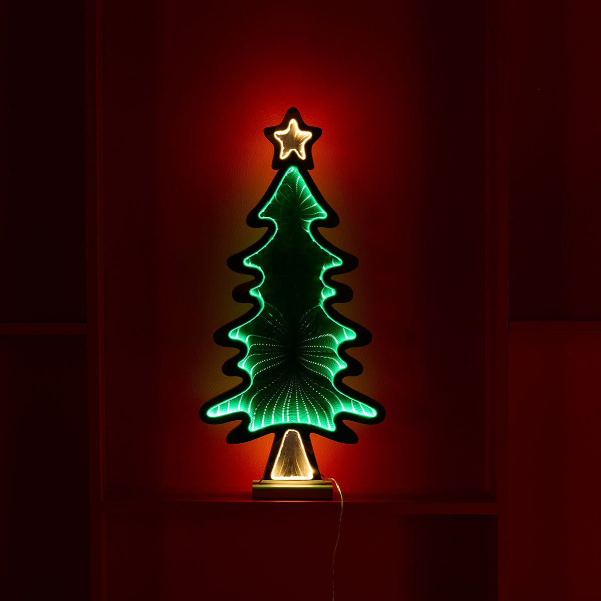 Árbol de Navidad LED con efecto infinito
