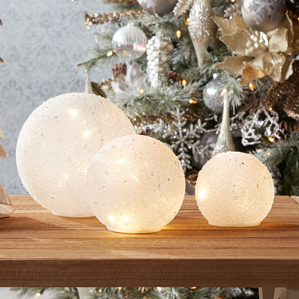 Set de globos decorativos LED para fiestas (set de 3)