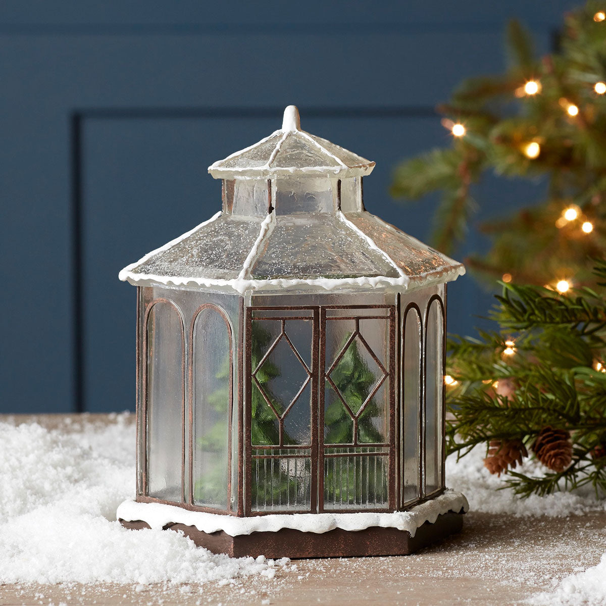 LED Sneeuw-prieel tafeldecoratie