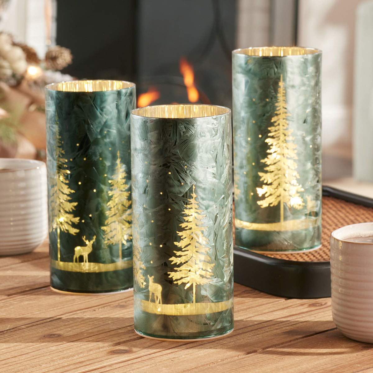Winterwald LED-Lichterset (3er-Set)