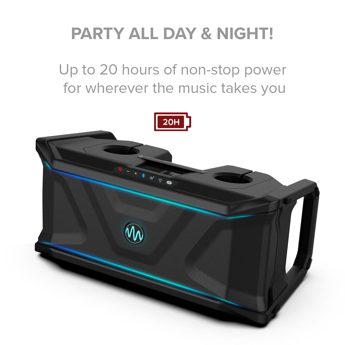 Altavoz LED flotante para fiestas