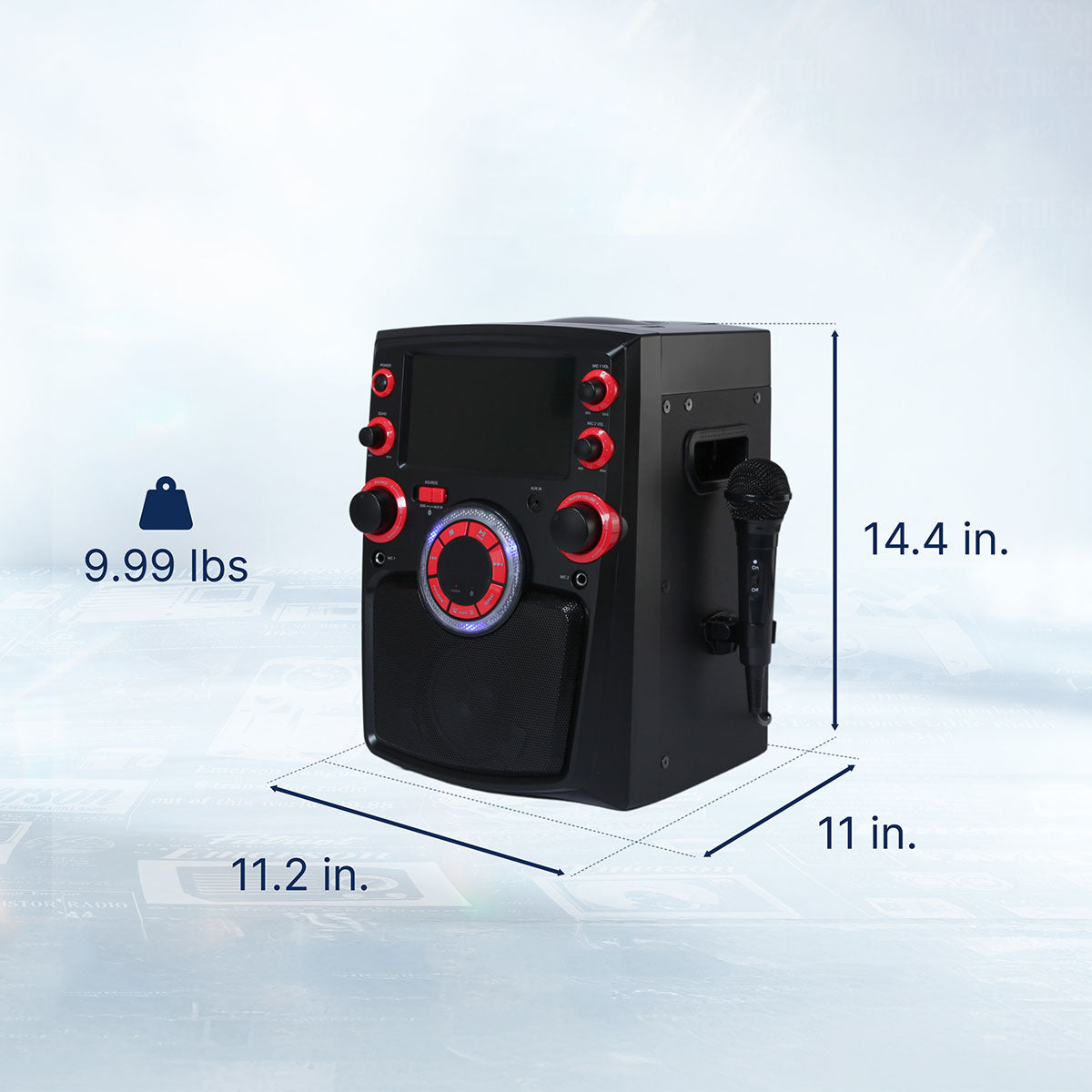 Karaoke-party-speaker met 7'' display