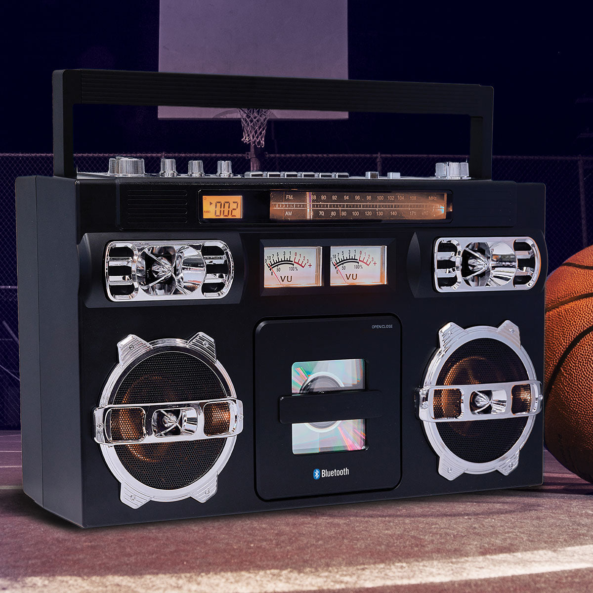 Retro-Tragbarer CD-Boombox